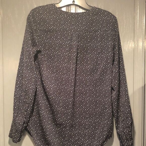 J. Crew Black and White Small Polka Dot Top - Picture 2 of 6